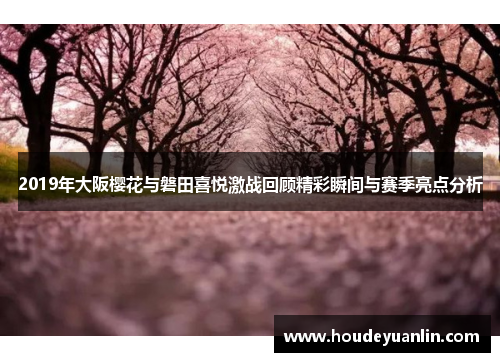 2019年大阪樱花与磐田喜悦激战回顾精彩瞬间与赛季亮点分析